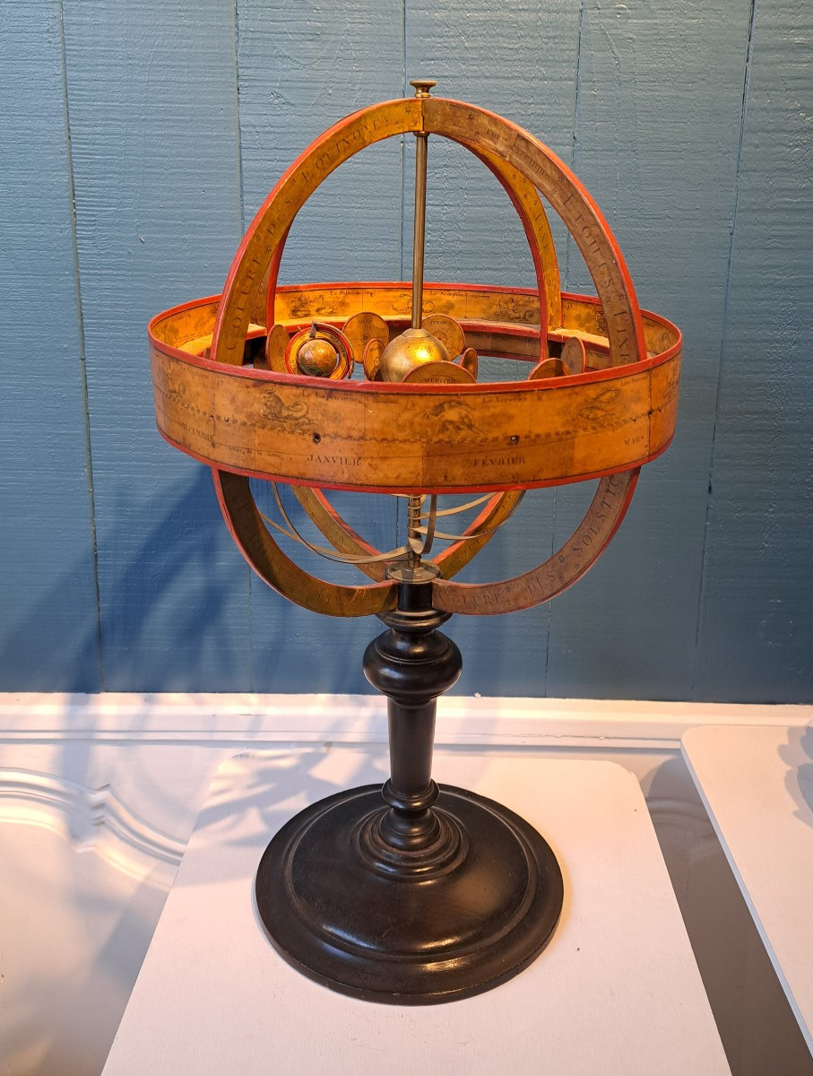 Planétaire attribué à Delamarche en excellent état, vers 1830