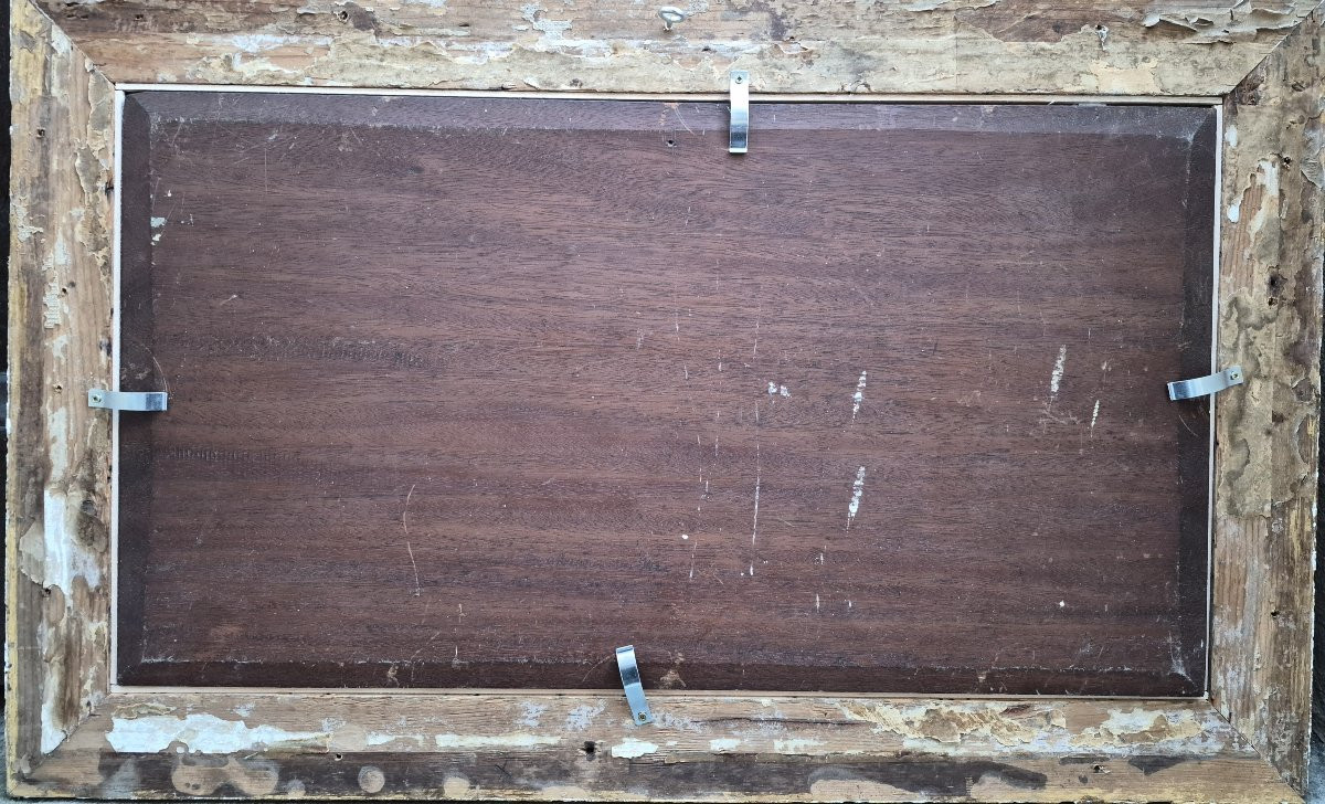 Pierre-emmanuel Damoye (1847-1916), The Painter Before The Wave, Oil-photo-4