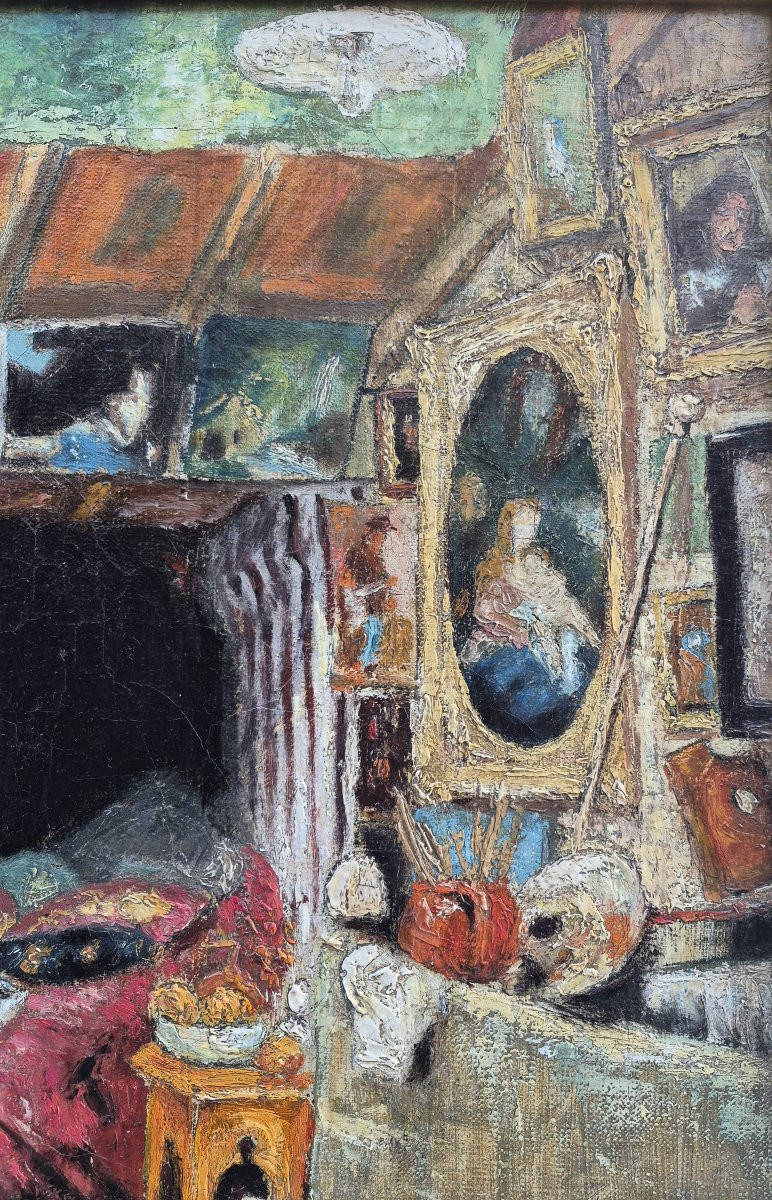 French School, Early 20th Century, The Studio Room, 1923-photo-2