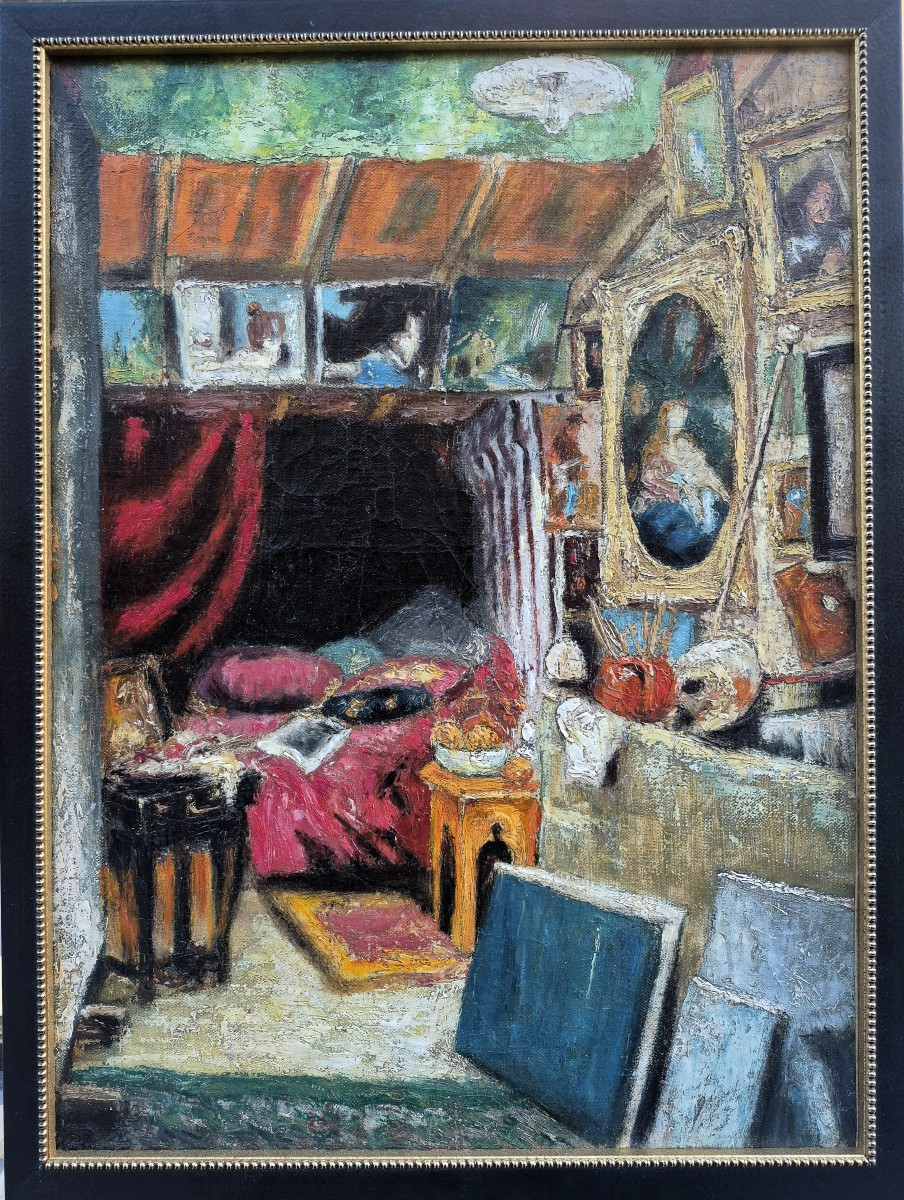 French School, Early 20th Century, The Studio Room, 1923