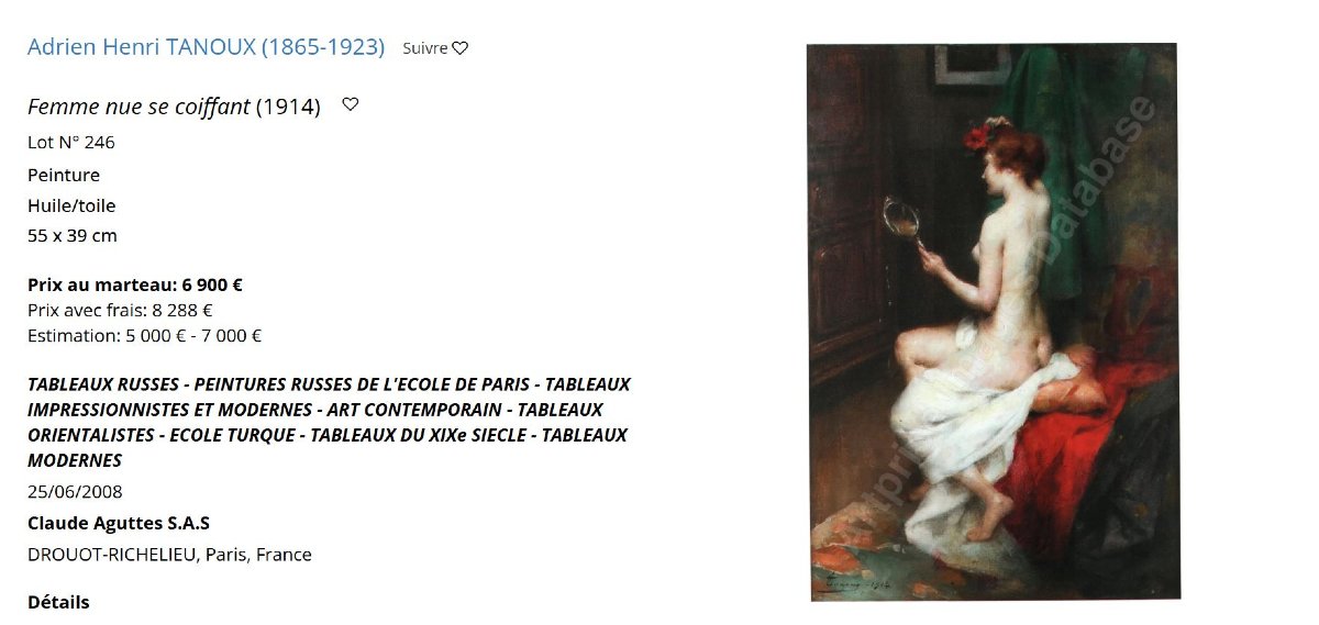 Adrien Henri TANOUX (1865-1923), le modèle dans l'atelier-photo-4