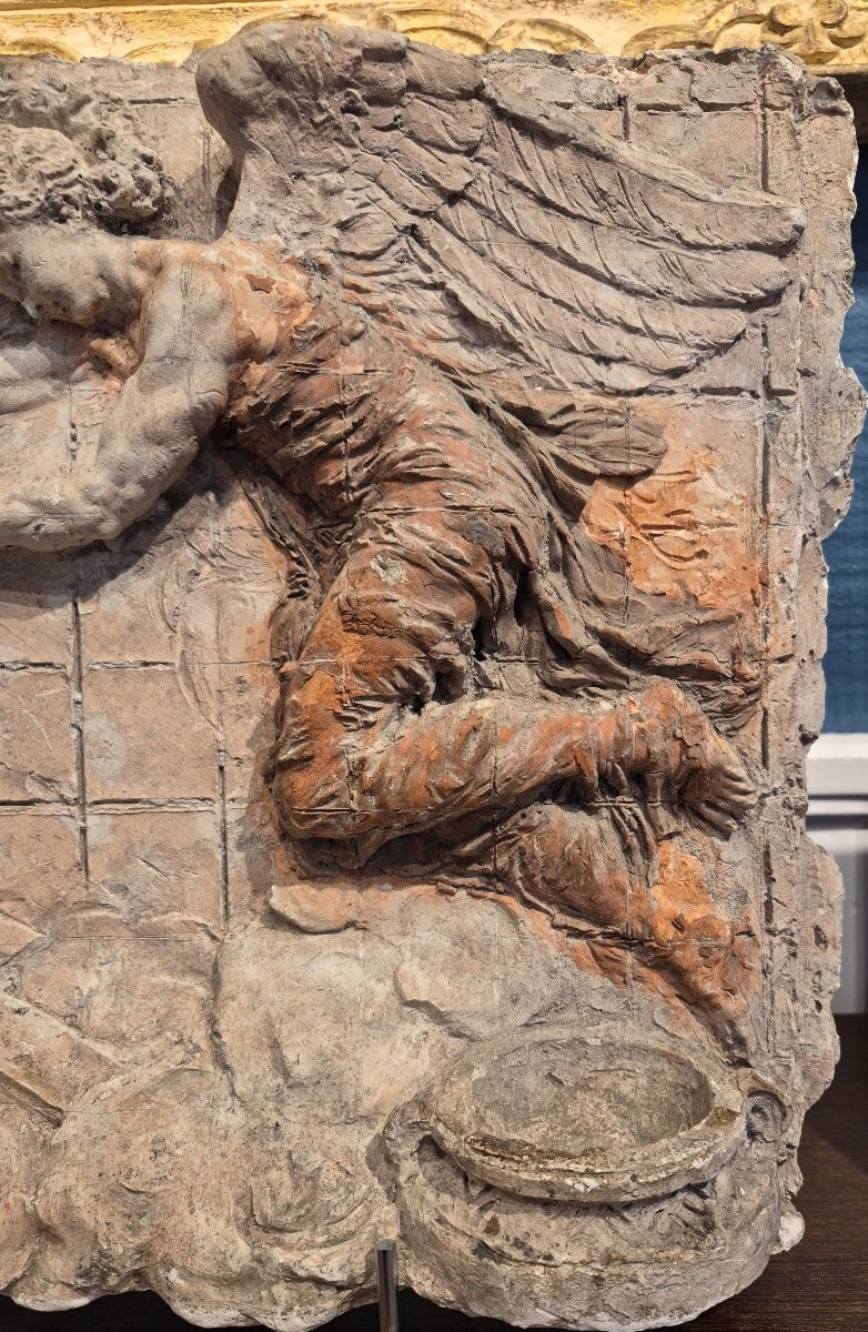 Ecole française de la fin du XIXe siècle,  projet sculpture monument funéraire-photo-2