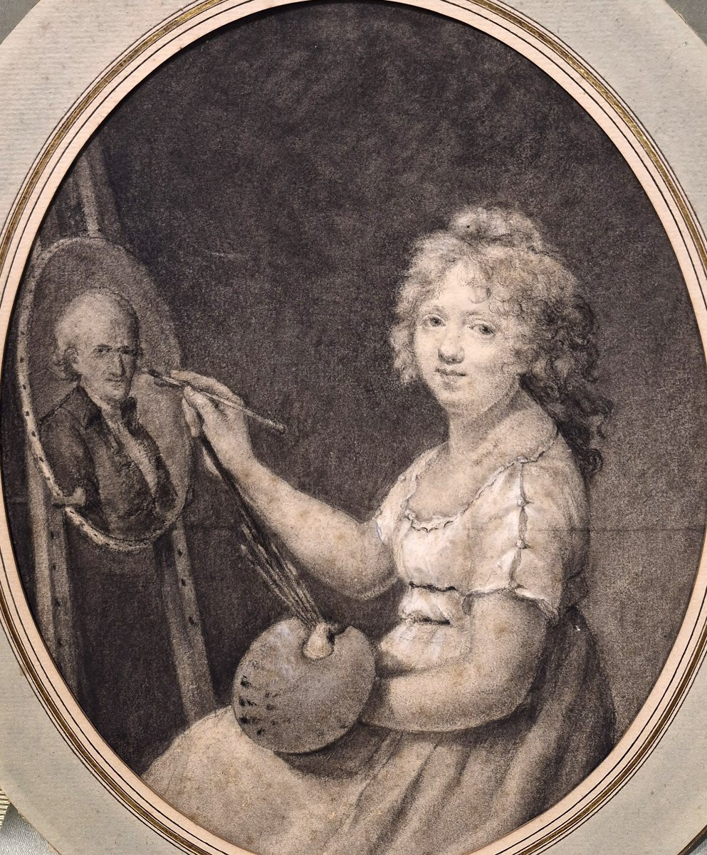 French School, Circa 1780, Circle Of Marguerite Gérard (1761-1837), Portrait Of A Woman-photo-3