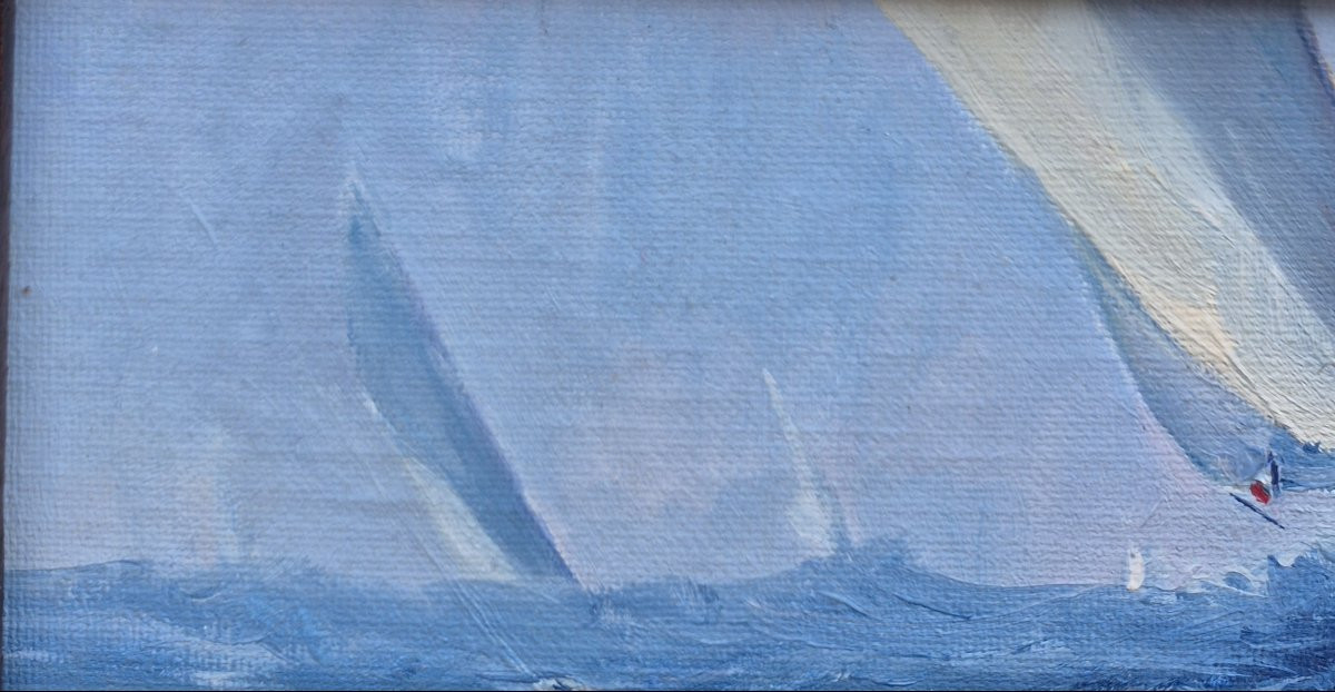 Pierre Bernay (Né en 1963), Les voiliers en mer-photo-4