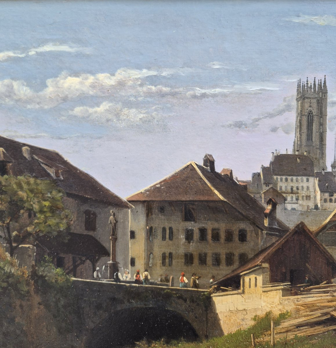 Louis-Auguste Lapito (1803-1874), Vue de la cathédrale de Fribourg, salon de 1831-photo-4