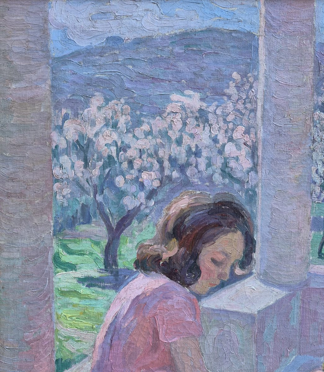 Blanche-Augustine Camus (1884–1968), Femme et enfant devant les hauteurs de Saint Tropez-photo-3