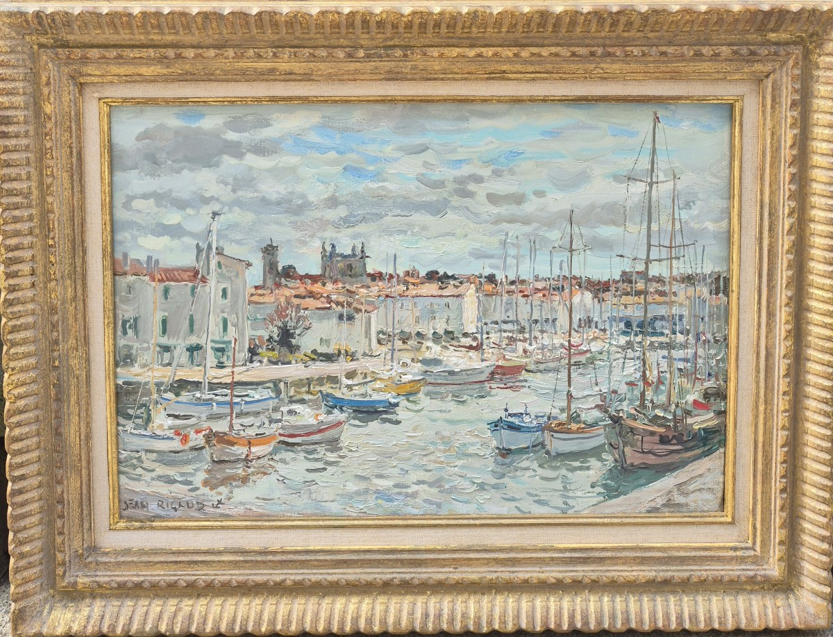 Jean Rigaud (1912-1999) - Ile De Ré, The Marina Of Saint Martin