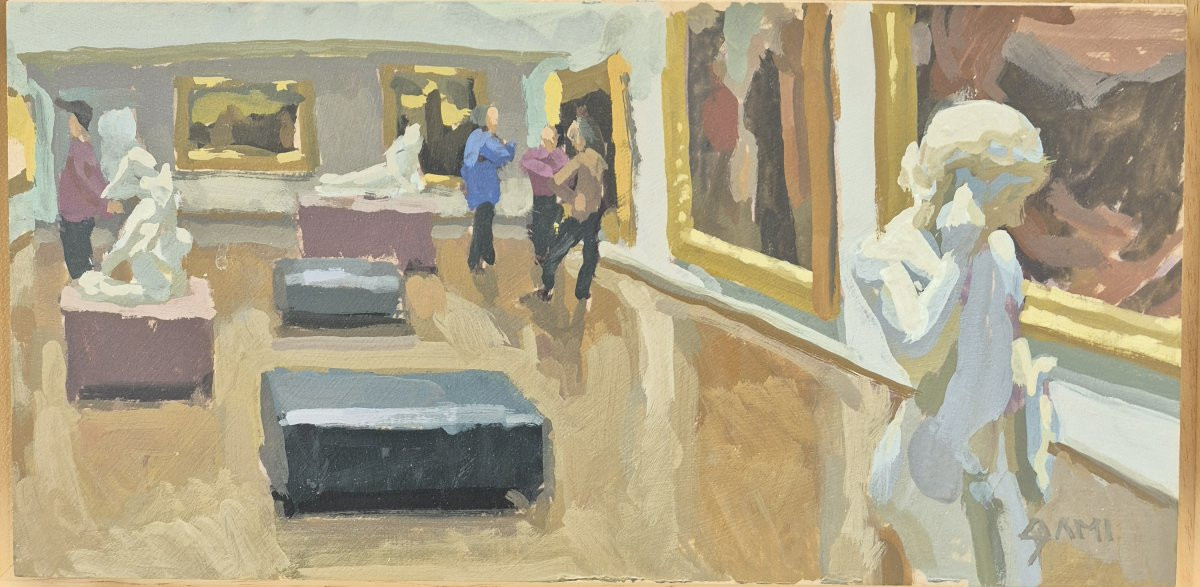 Sami Toualit (XXème), Vue du musée des beaux-arts d'Angers-photo-2