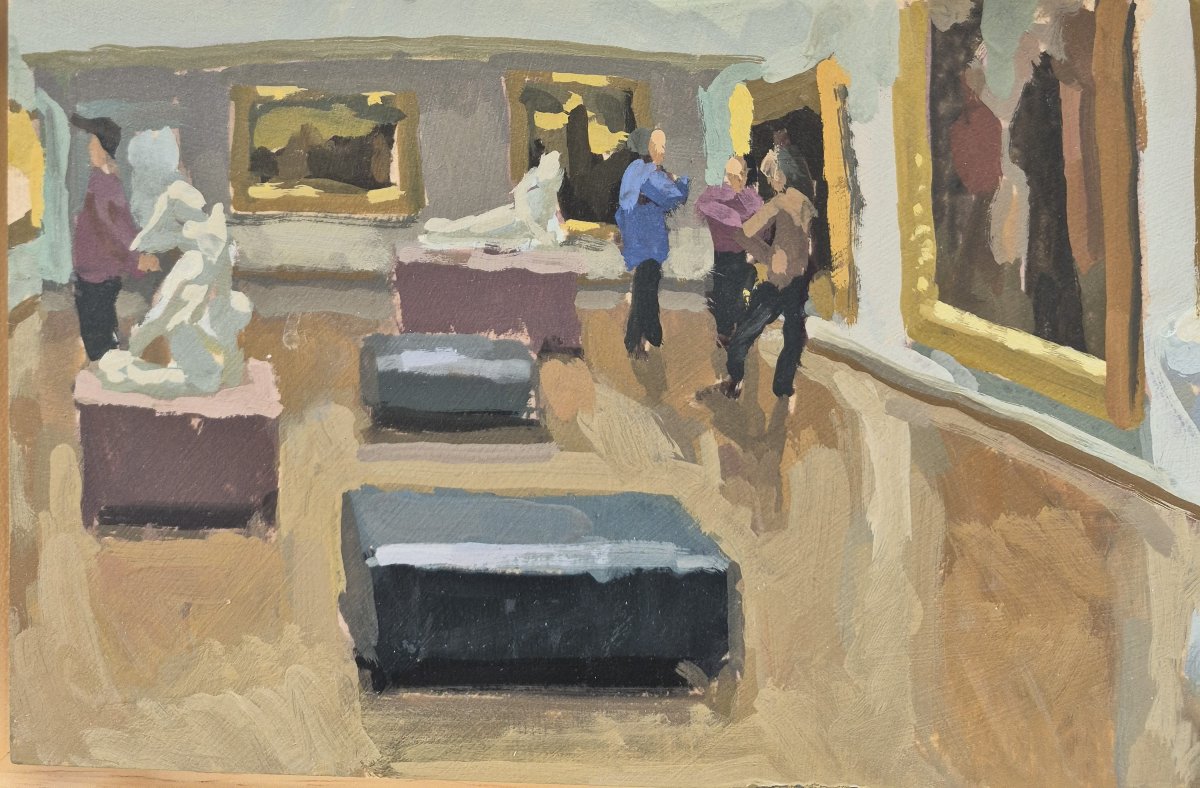 Sami Toualit (XXème), Vue du musée des beaux-arts d'Angers-photo-4