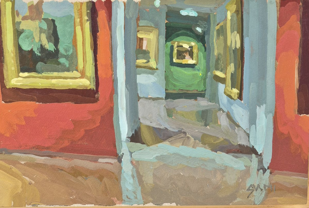 Sami Toualit (XXème), Vue intérieur du musée des beaux-arts d'Angers-photo-3