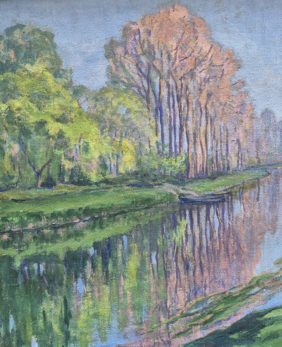 Achille Bron (1867-1949), Vallée de la Charente dans la commune de Taillebourg-photo-1