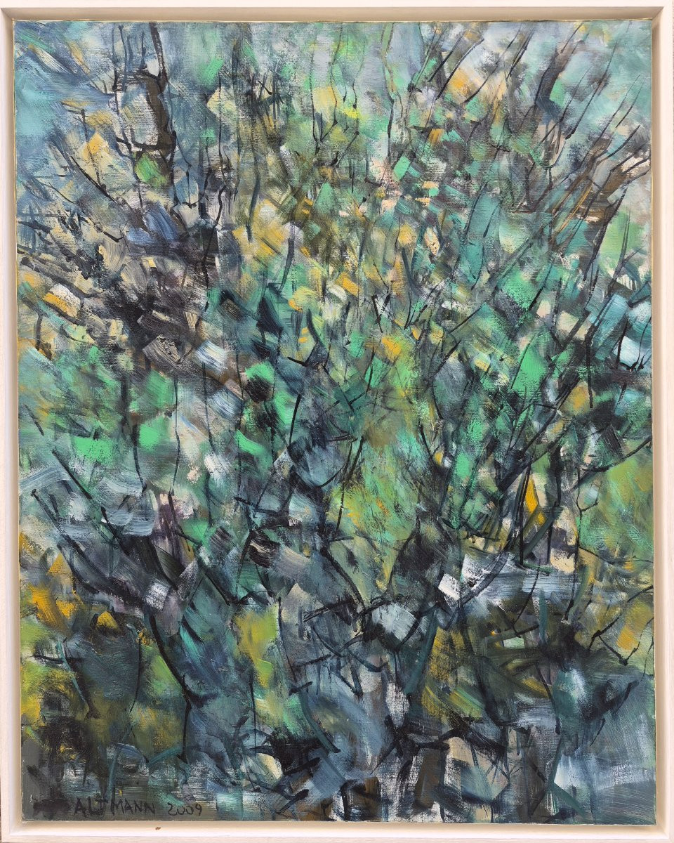 Gérard Altmann (1923-2012), arborescence, huile 2009-photo-2