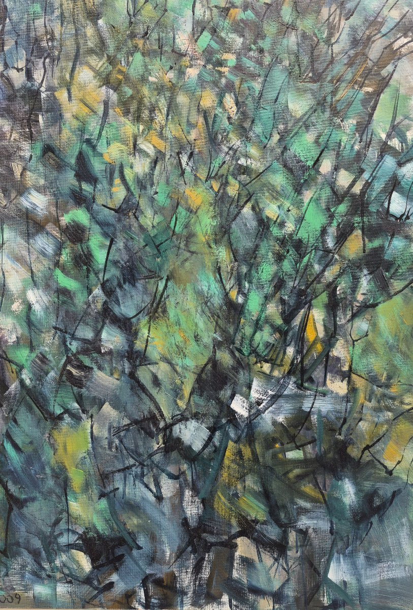 Gérard Altmann (1923-2012), arborescence, huile 2009-photo-3