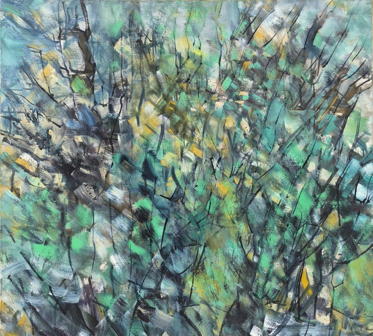 Gérard Altmann (1923-2012), arborescence, huile 2009-photo-4