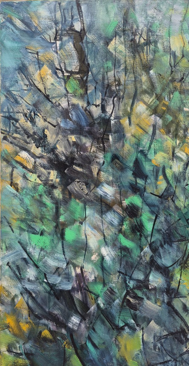 Gérard Altmann (1923-2012), arborescence, huile 2009-photo-2