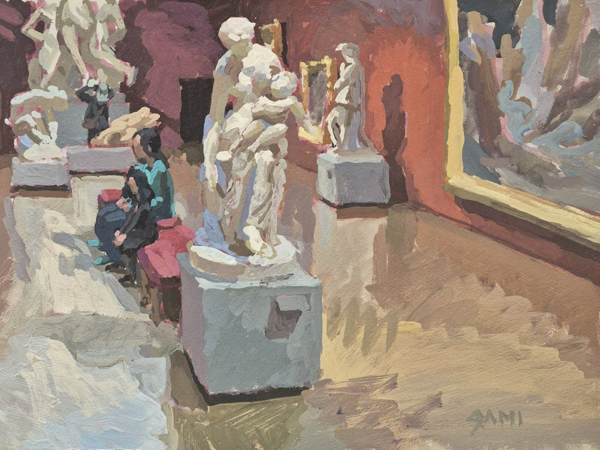 Sami Toualit (XXème), Vue intérieur du musée des beaux-arts d'Angers-photo-1