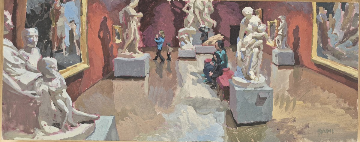 Sami Toualit (XXème), Vue intérieur du musée des beaux-arts d'Angers