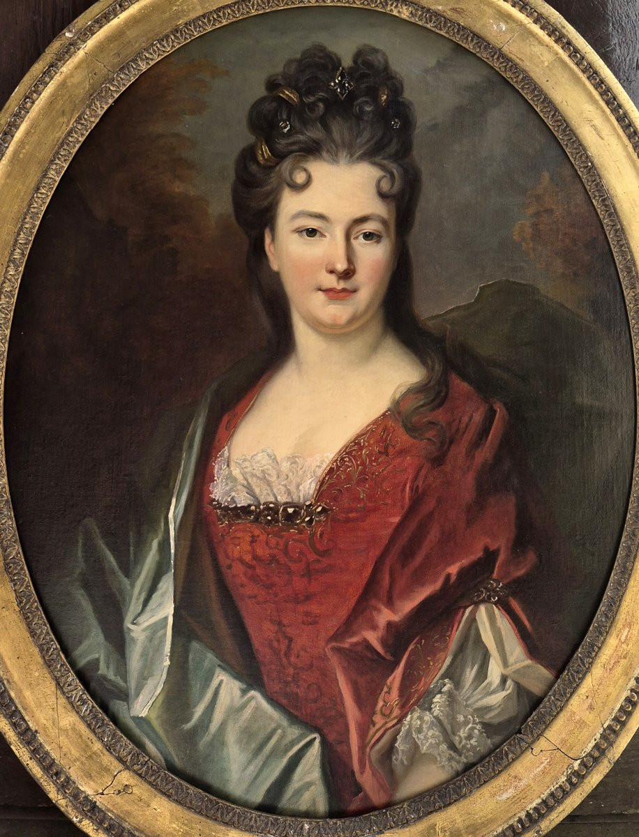 Suiveur de Nicolas Largillière (1656-1746), Portrait présumé de la mère de Voltaire-photo-2