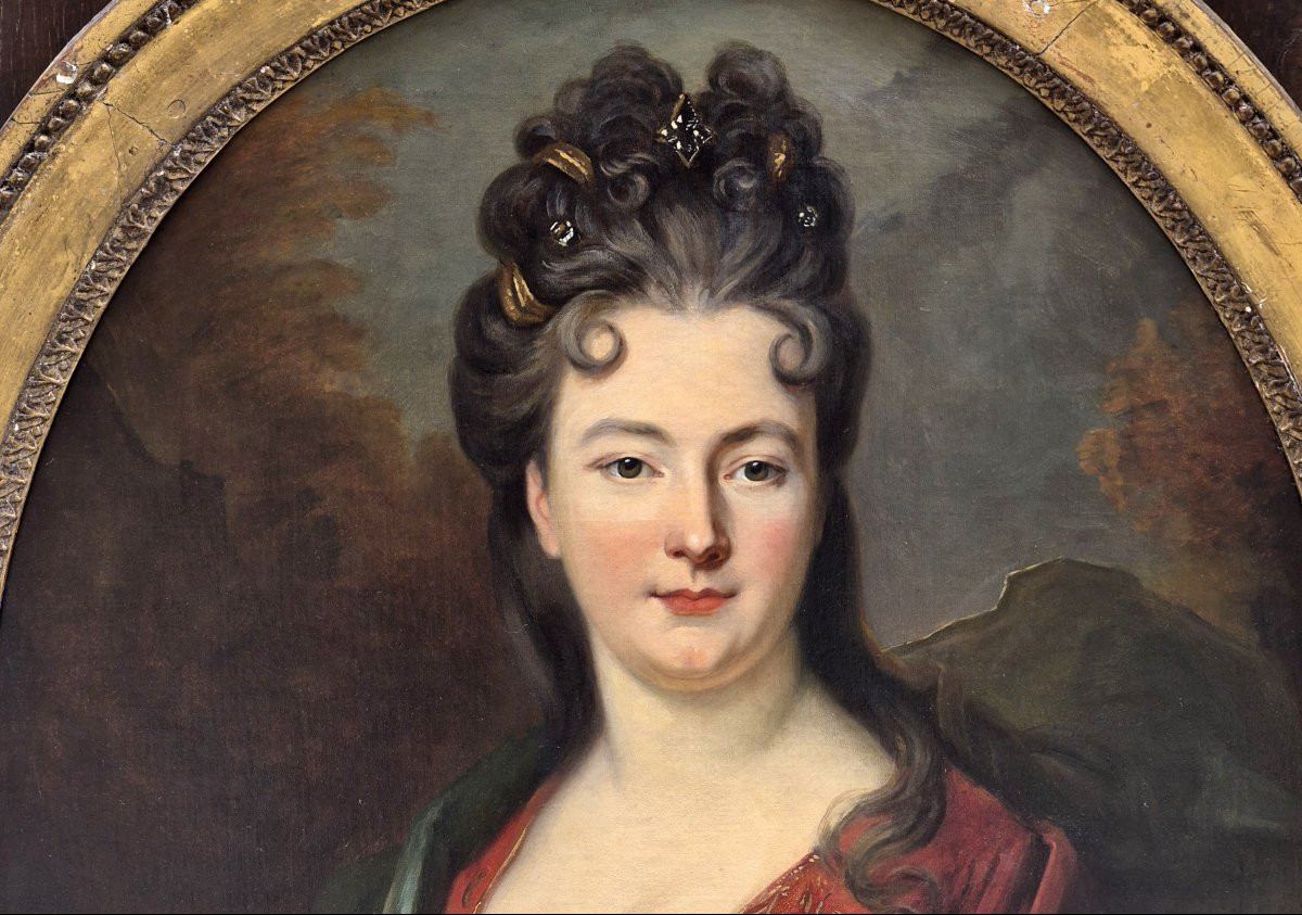 Suiveur de Nicolas Largillière (1656-1746), Portrait présumé de la mère de Voltaire-photo-1
