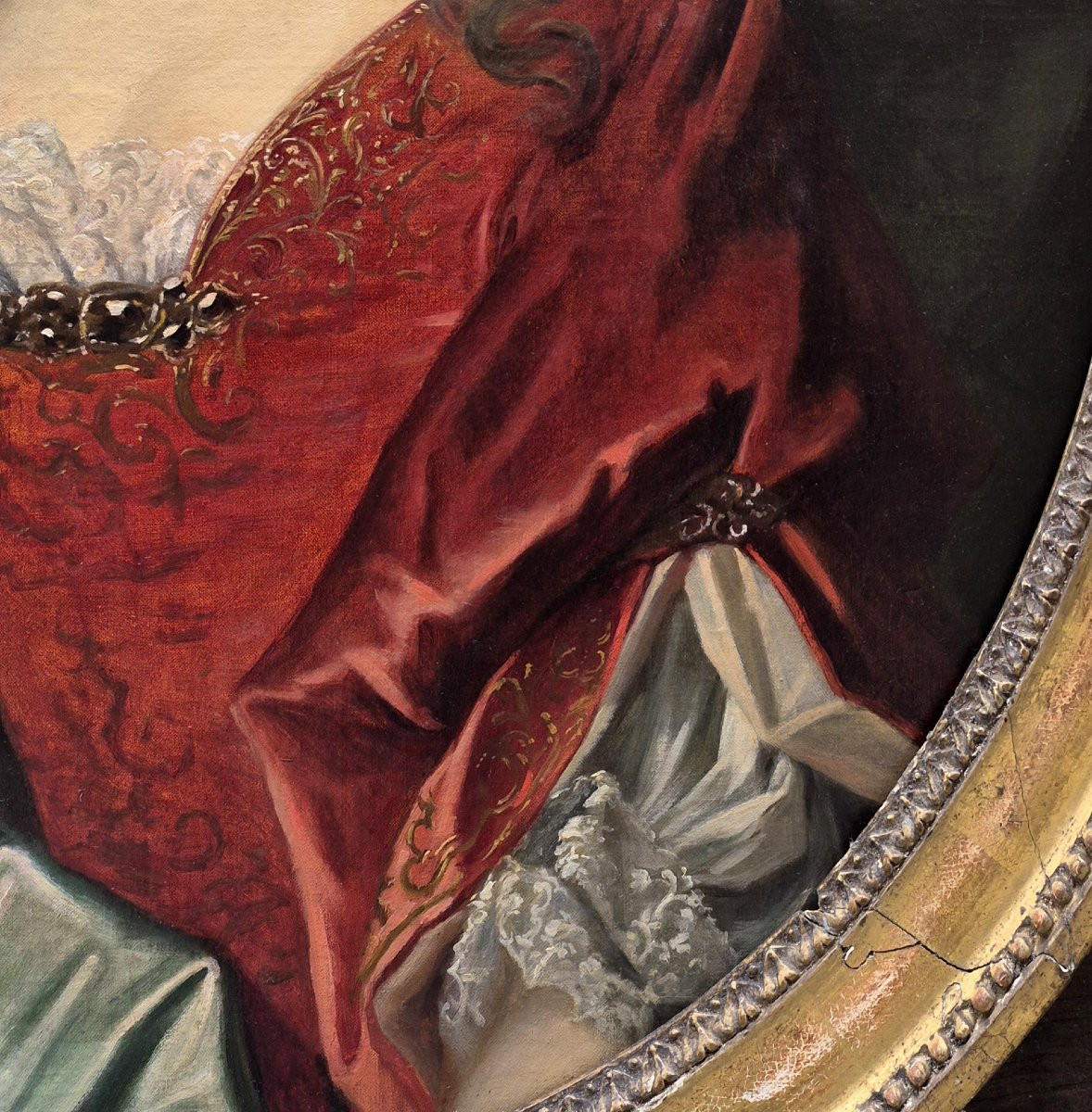 Suiveur de Nicolas Largillière (1656-1746), Portrait présumé de la mère de Voltaire-photo-6