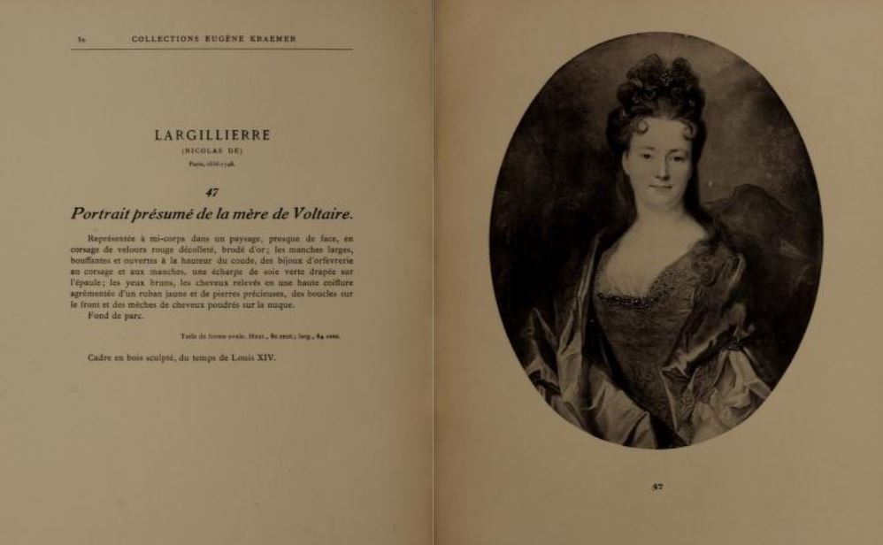 Suiveur de Nicolas Largillière (1656-1746), Portrait présumé de la mère de Voltaire-photo-8