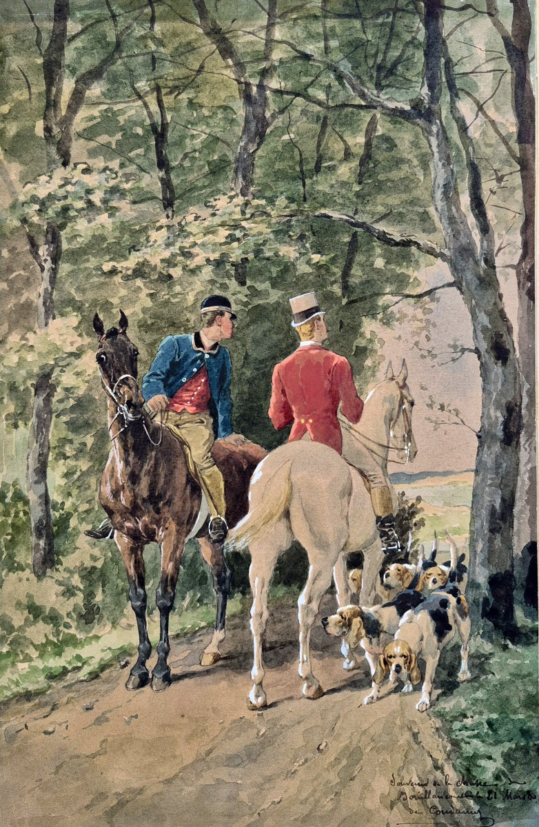 Charles de Condamy (1847-1913), Veneurs et chiens de chasse à Bouillancourt en Séry