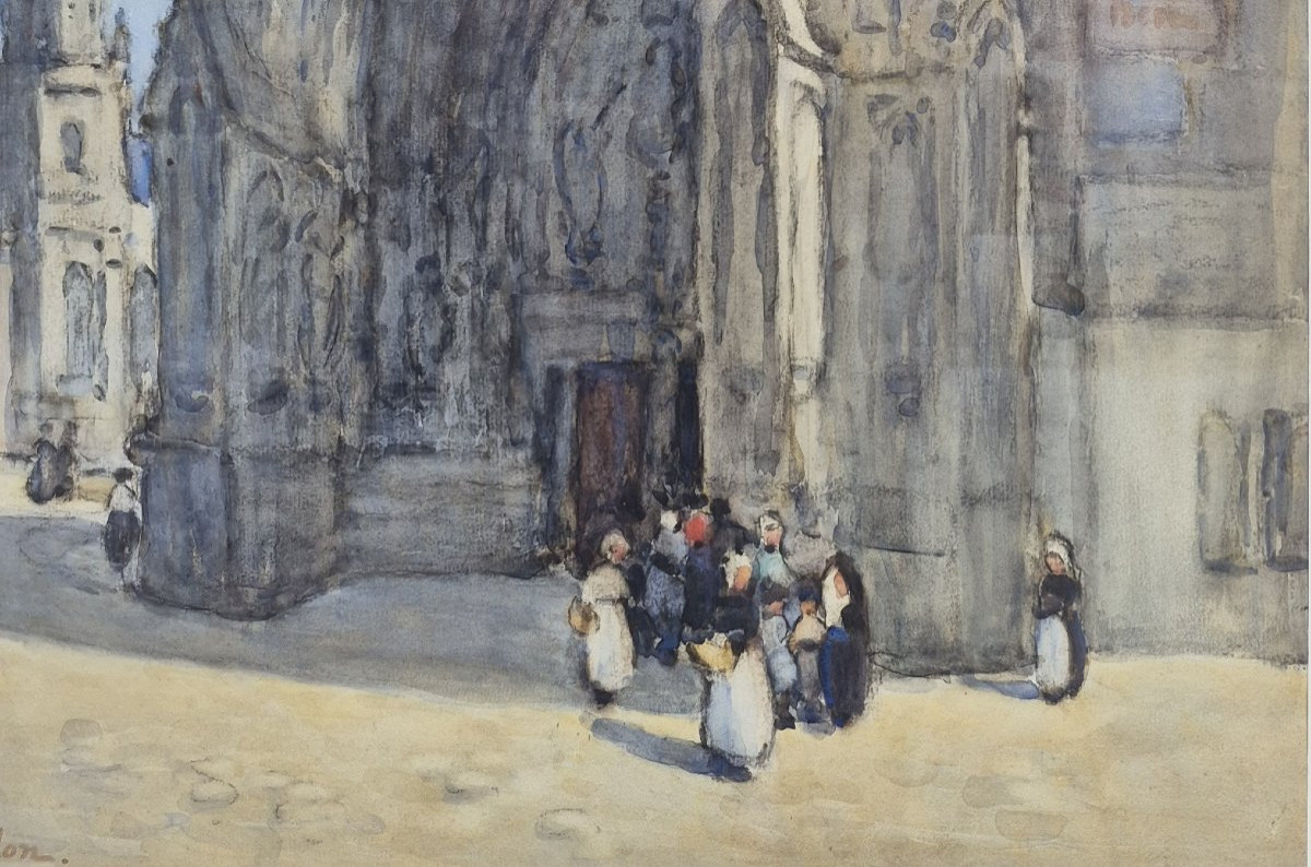 Miss Catherine A. Hawdon (active Circa 1911-1922), Eglise Saint Saulve De Montreuil Sur Mer-photo-3