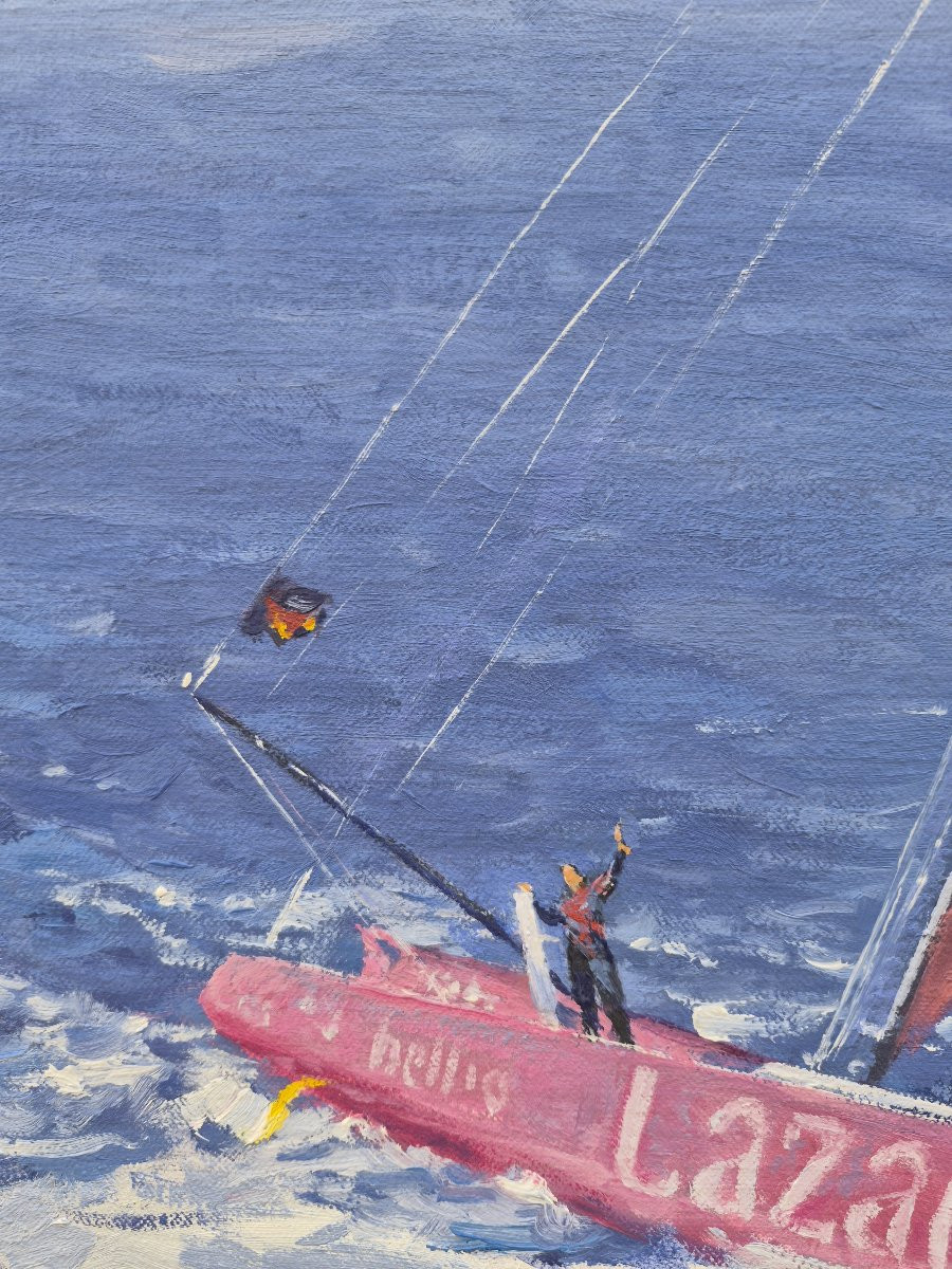 Pierre Bernay (Né en 1963), Imoka Tanguy Le Turquais, Vendée Globe 2024-photo-3