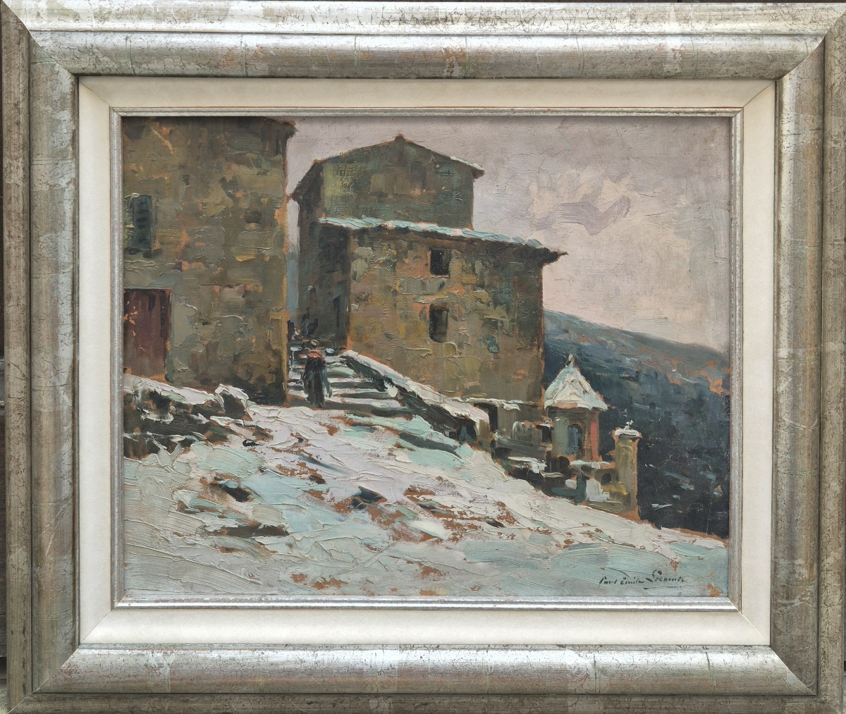 Paul Emile Lecomte (1877-1950), Paysage de neige