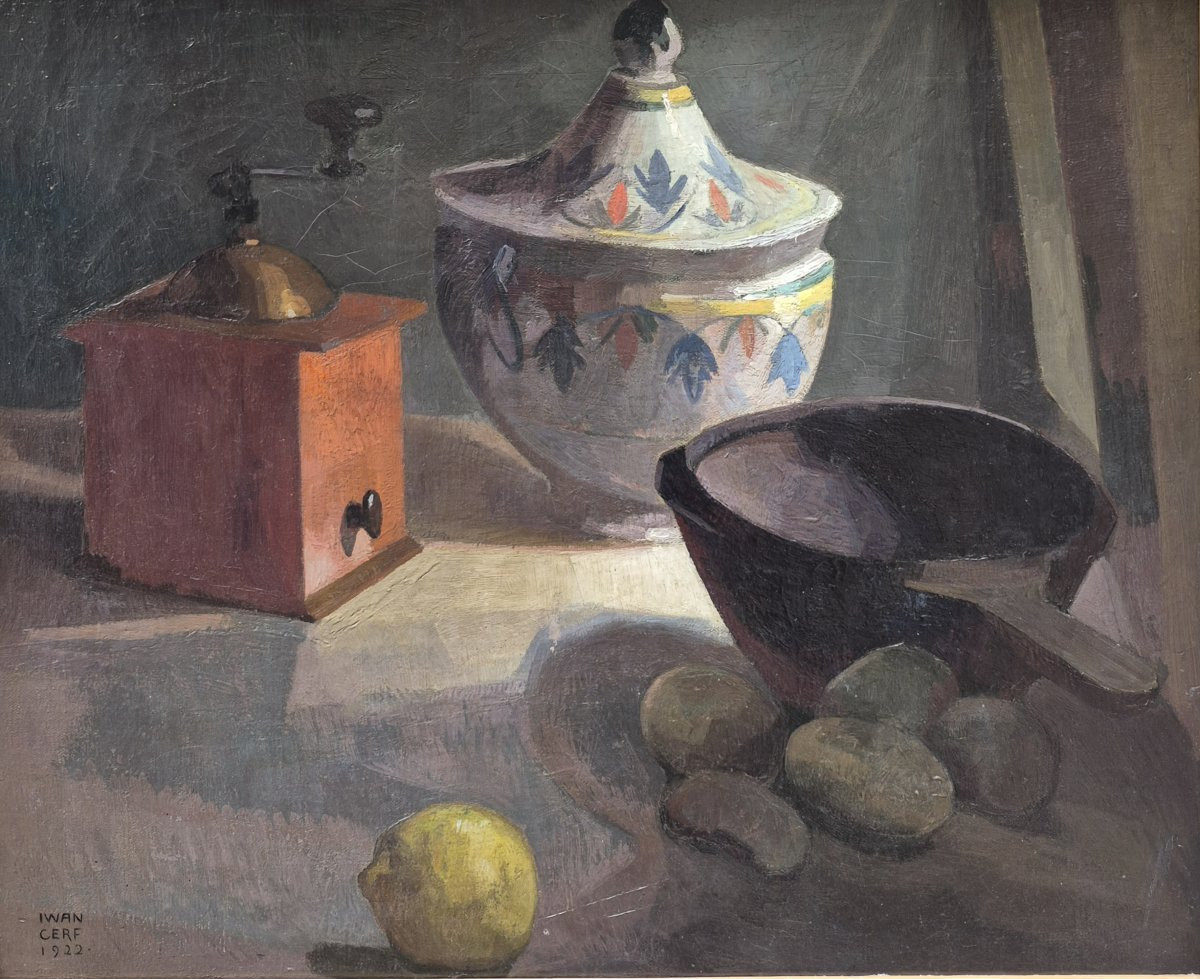 Iwan Cerf (1883-1963), Still Life With Lemon-photo-2