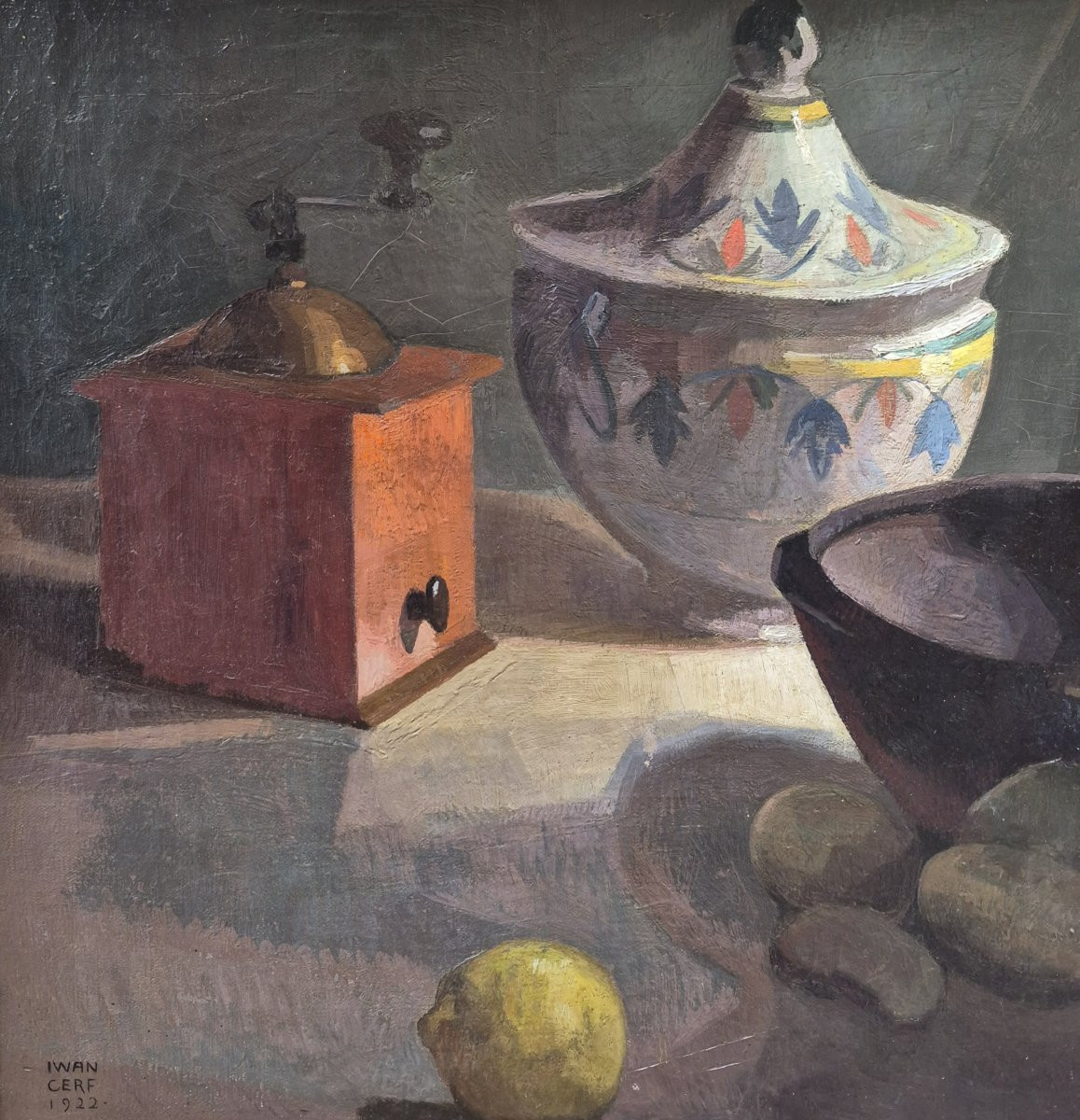 Iwan Cerf (1883-1963), Still Life With Lemon-photo-4