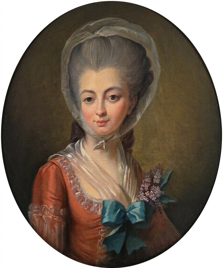 Elisabeth Vigée Le Brun (1755 1842), Follower Of, Portrait Of Madame Savalette De Magnanville-photo-2