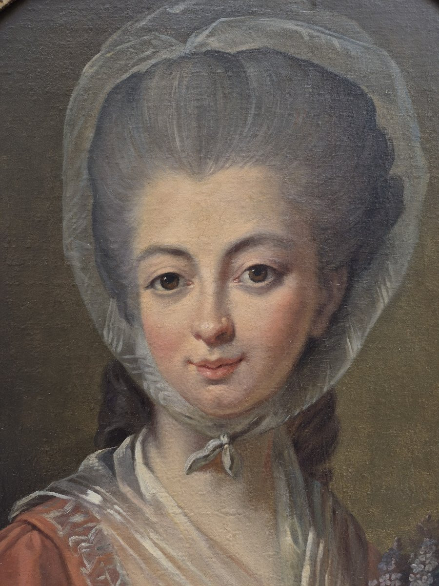 Elisabeth Vigée Le Brun (1755 1842), Follower Of, Portrait Of Madame Savalette De Magnanville-photo-4