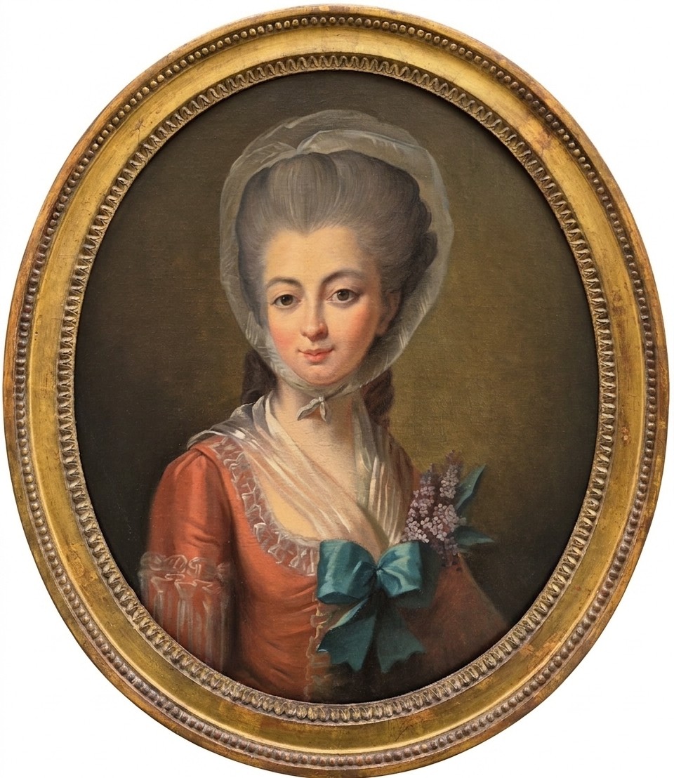 Elisabeth Vigée Le Brun (1755 1842), Follower Of, Portrait Of Madame Savalette De Magnanville