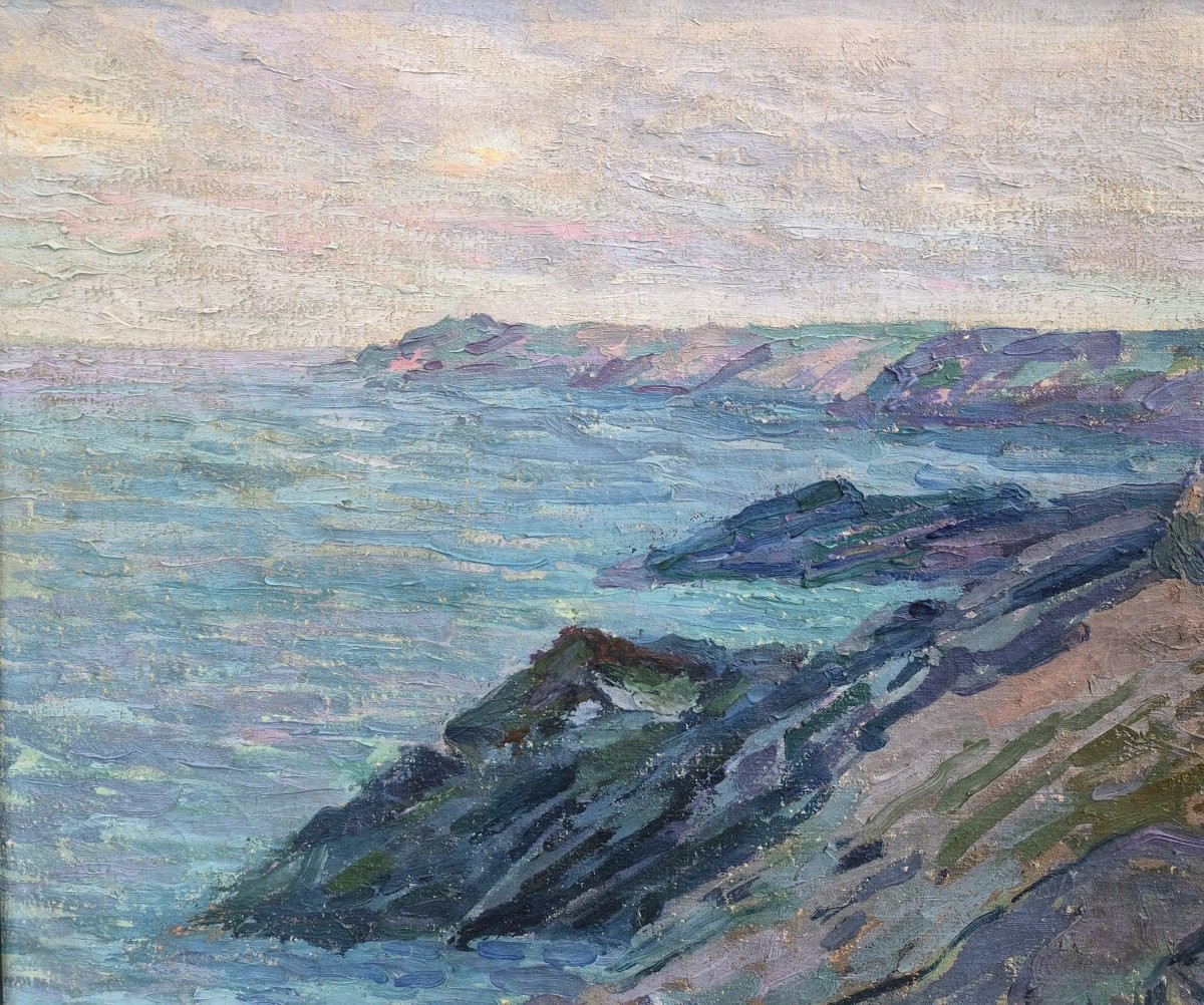 Jeanne Klein (1877-1966), Cliff At Quiberon-photo-2