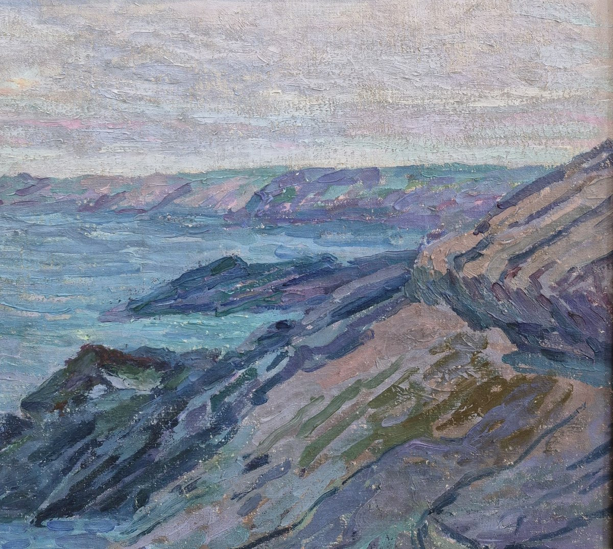 Jeanne Klein (1877-1966), Cliff At Quiberon-photo-4