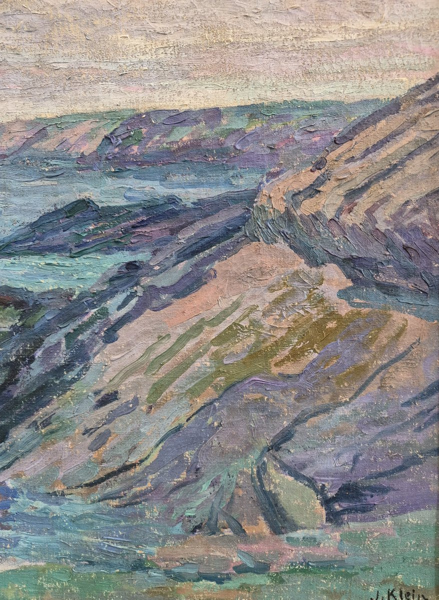 Jeanne Klein (1877-1966), Cliff At Quiberon-photo-1
