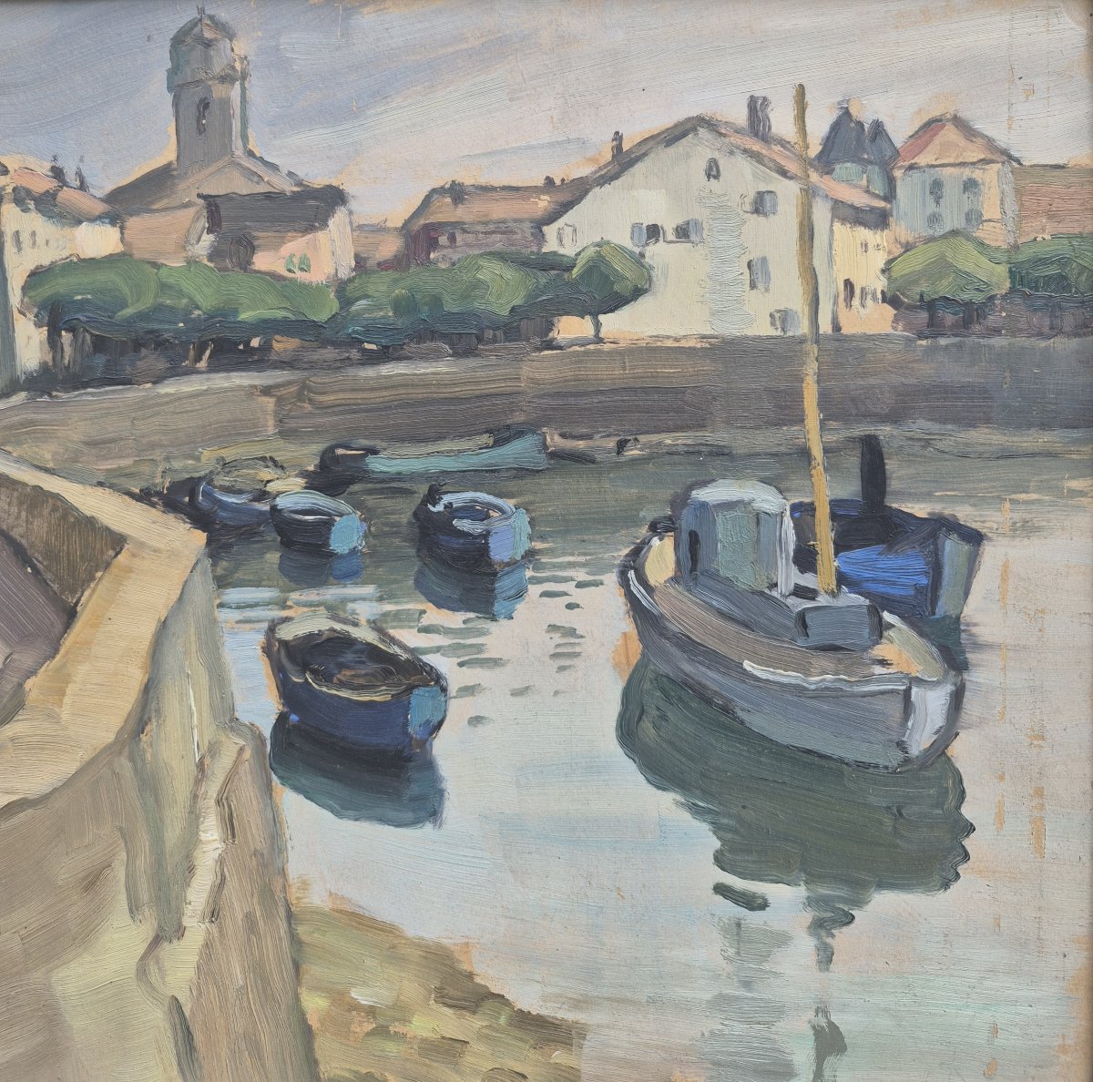 Marcel Belle (1871–1948), View Of The Port Of Ciboure-photo-3