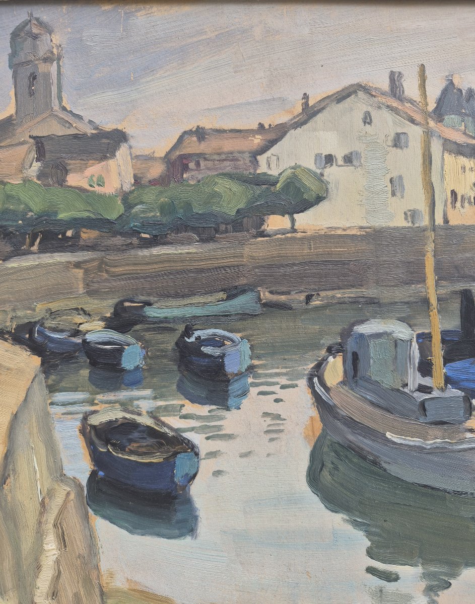 Marcel Belle (1871–1948), View Of The Port Of Ciboure-photo-4