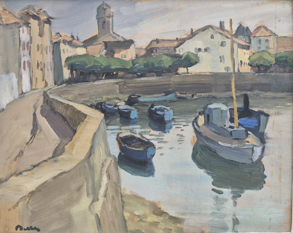 Marcel Belle (1871–1948), View Of The Port Of Ciboure