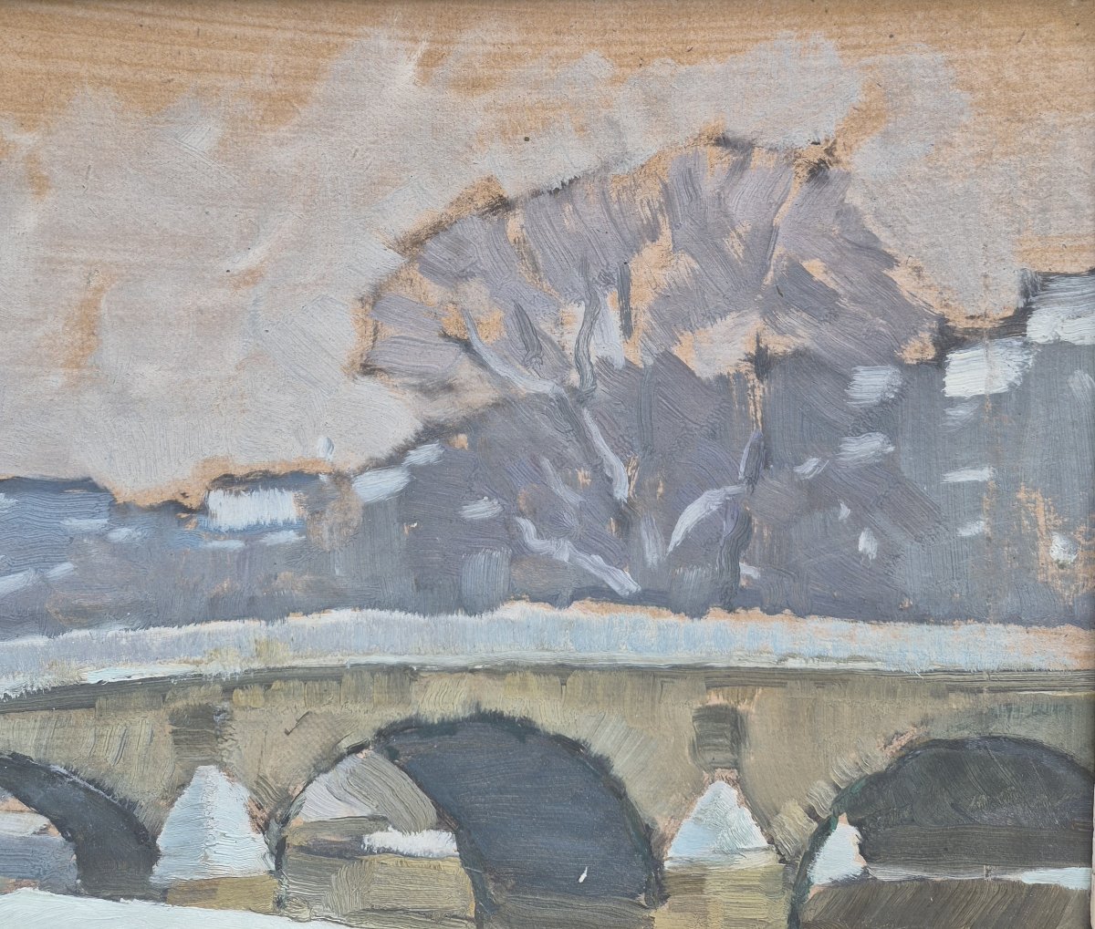 Marcel Belle (1871–1948), View Of Paris And The Pont Neuf In The Snow, Marquet-photo-3