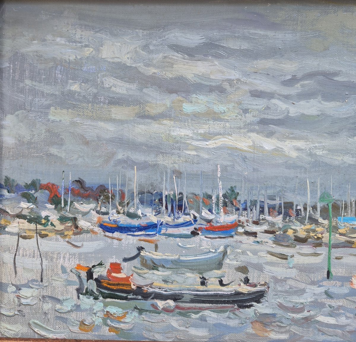 Jean Rigaud (1912-1999) - La forêt de Fouesnant - Le chaland-photo-4