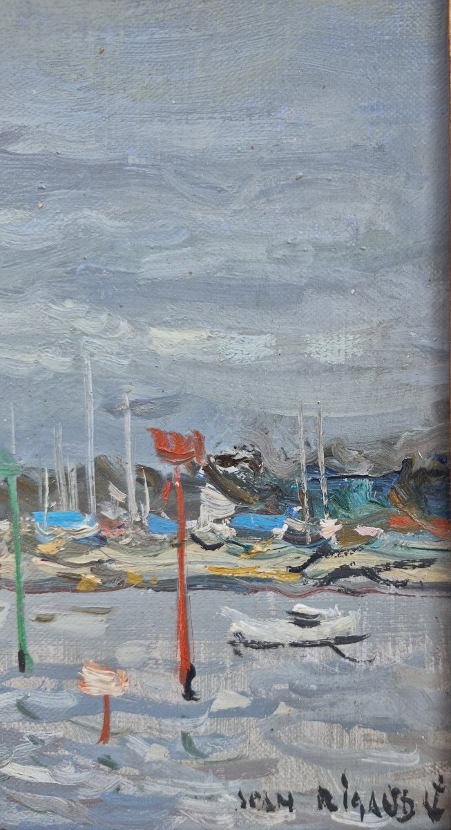 Jean Rigaud (1912-1999) - La forêt de Fouesnant - Le chaland-photo-1
