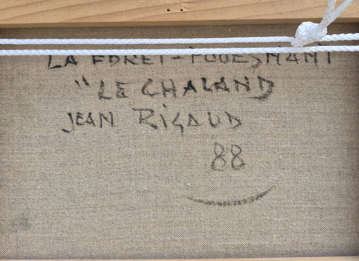 Jean Rigaud (1912-1999) - La forêt de Fouesnant - Le chaland-photo-2