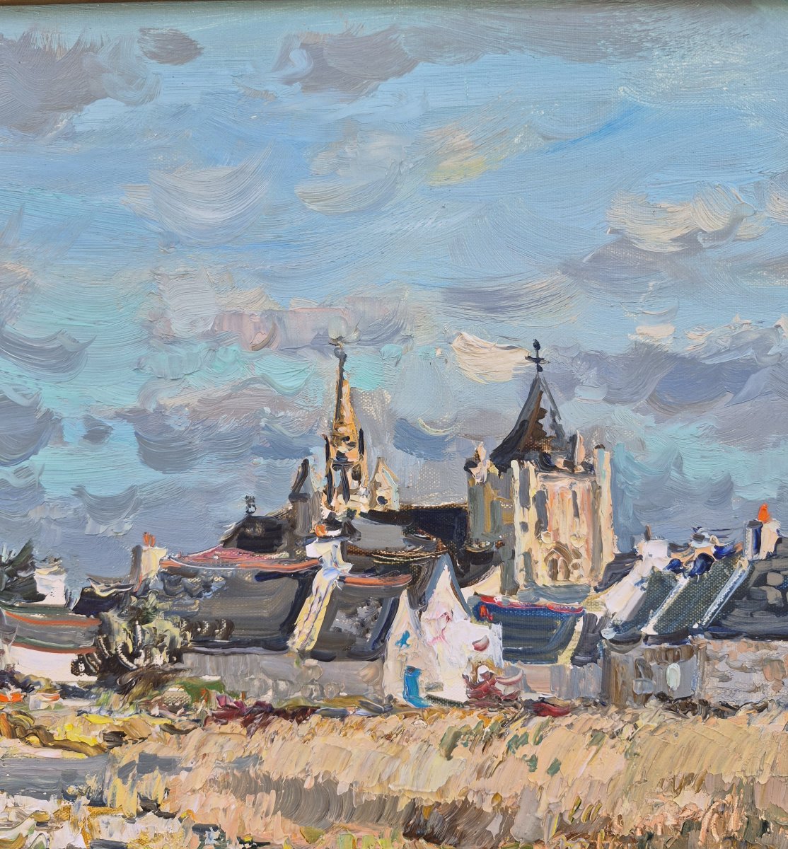 Jean Rigaud (1912–1999) - The Church In Penmarc'h-photo-3
