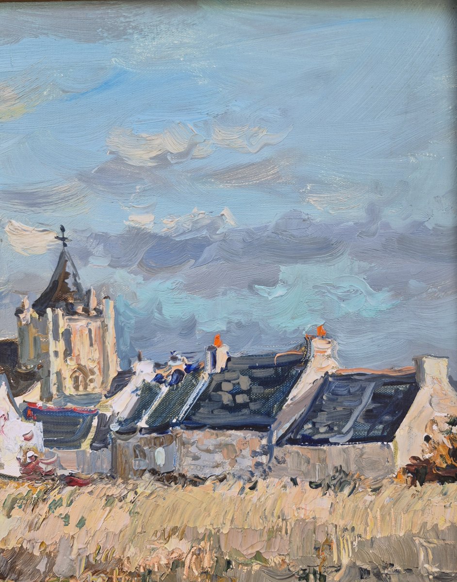Jean Rigaud (1912–1999) - The Church In Penmarc'h-photo-4