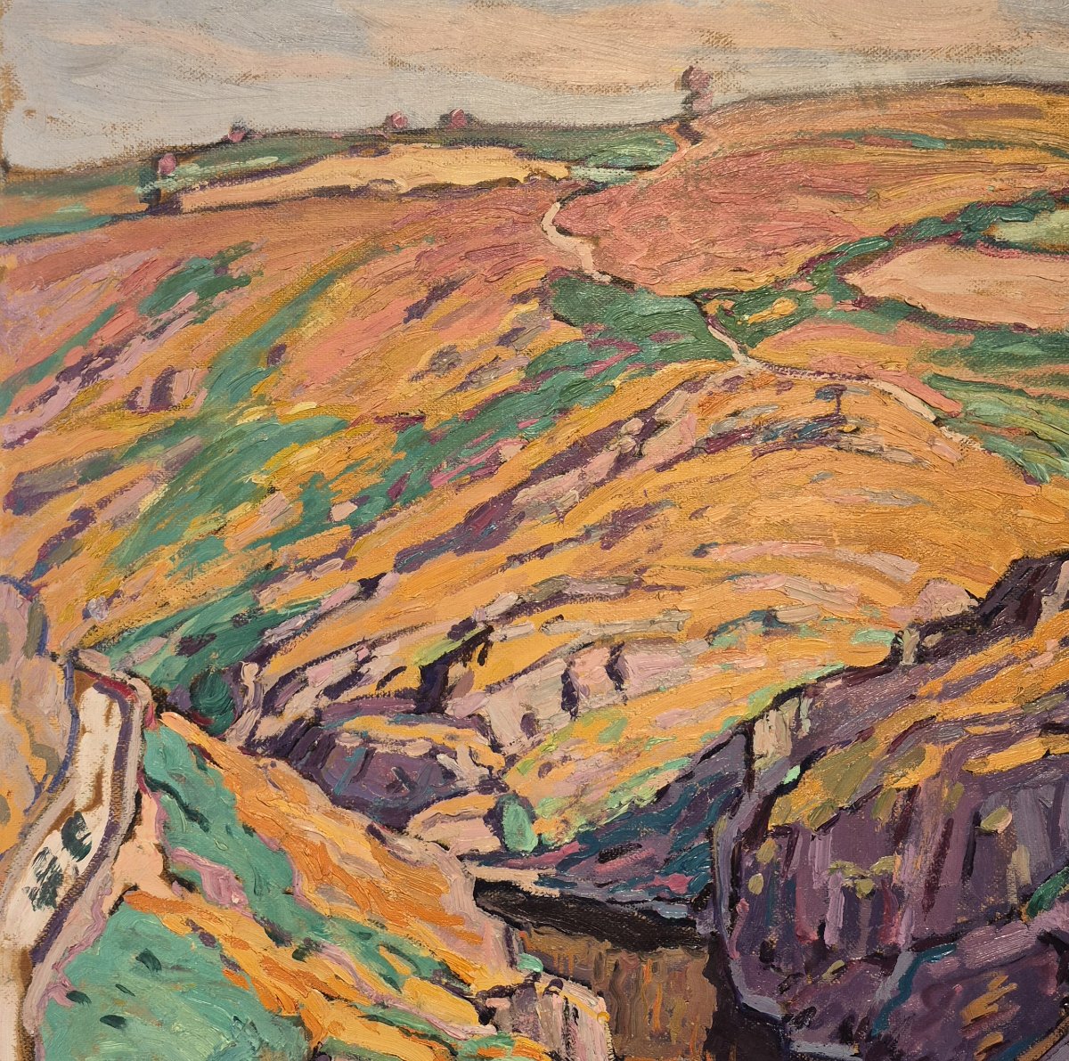 Charles Bichet (1863-1929), les gorges de la Creuse à Anzème, Fauve, Crozant-photo-2