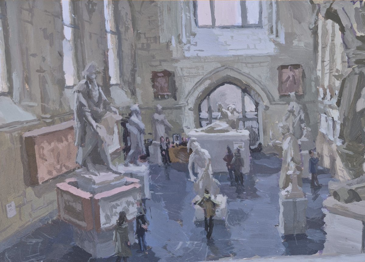 Sami Toualit (20th), Interior View Of The David Museum In Angers 5-photo-2