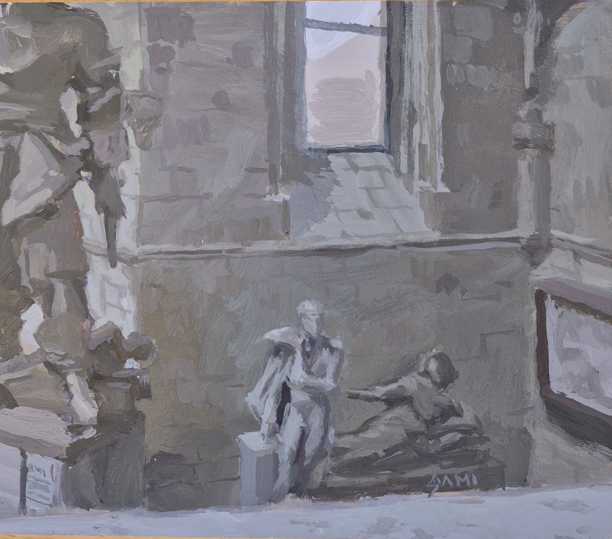 Sami Toualit (20th), Interior View Of The David Museum In Angers 5-photo-4