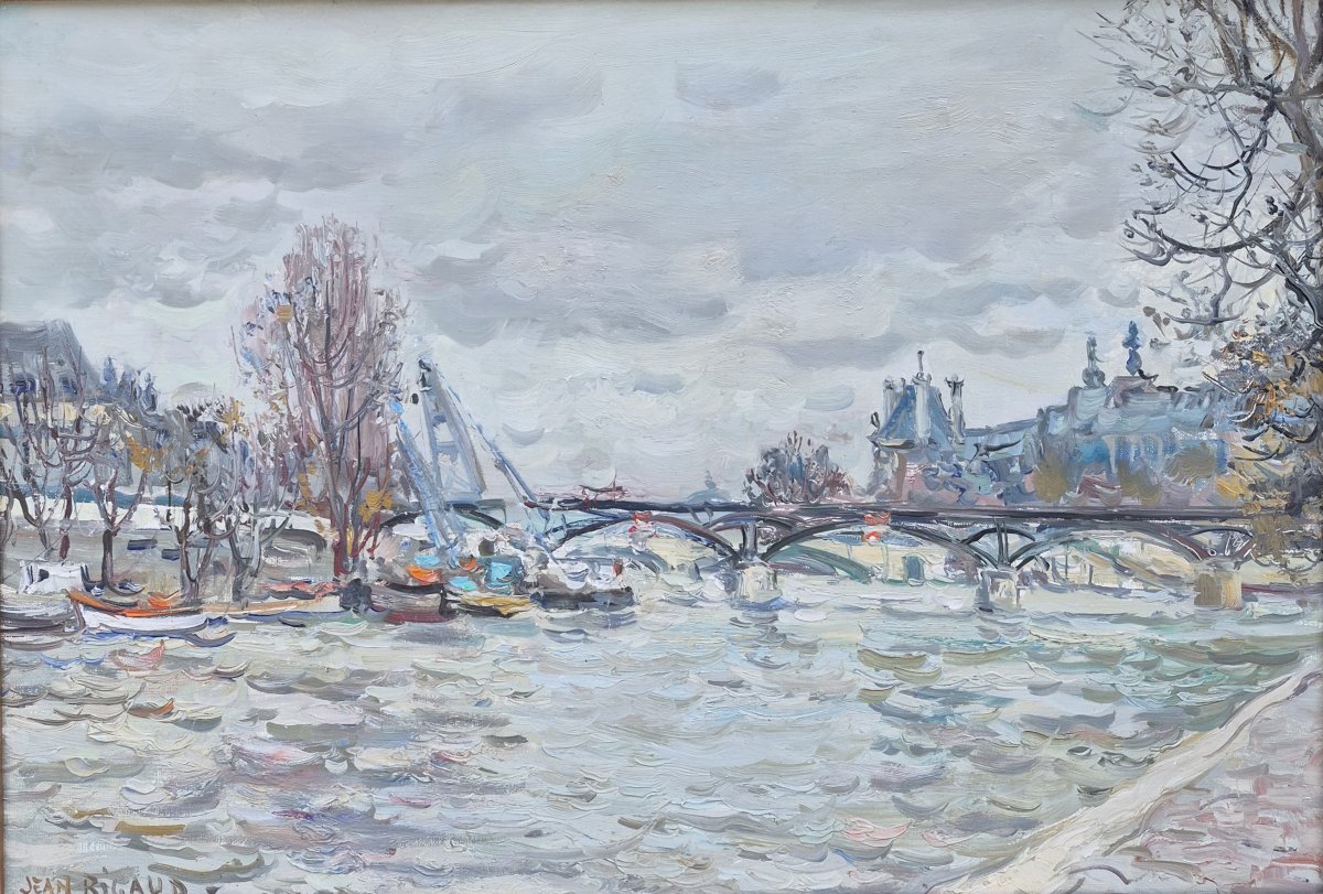 Jean Rigaud (1912-1999) - Paris - le pont des arts - 1984-photo-2